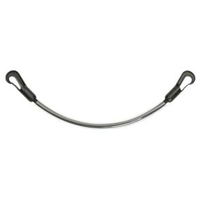 Plasticized tail cord Black 60cm