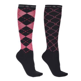 Knee stockings Classic (2-pack) Hot Pink 39-42