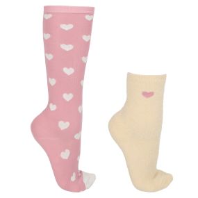 Socks gift box fluffy (2-pack) Heart 39-42