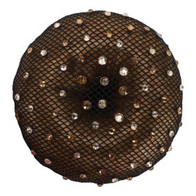 Hair net Rhinestone Black/brown