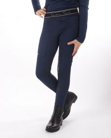 Riding tights Eden Junior full grip Navy 176