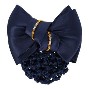 Hair bow Golden Navy