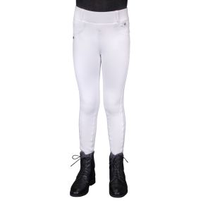 Riding tights winter Juliet Junior full grip White 176