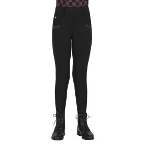Riding tights Lize Junior full grip Black 152