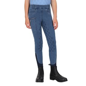 Riding tights Rosalynn Junior full grip Denim 104