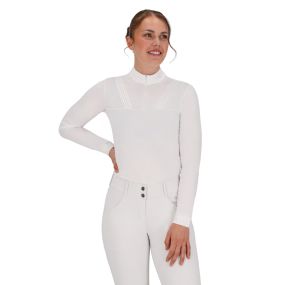 Competition shirt long sleeve Vaila White 44