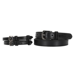 Gift box Spur straps & belt 95cm Black