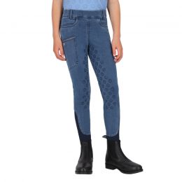 Riding tights Rosalynn Junior full grip Denim