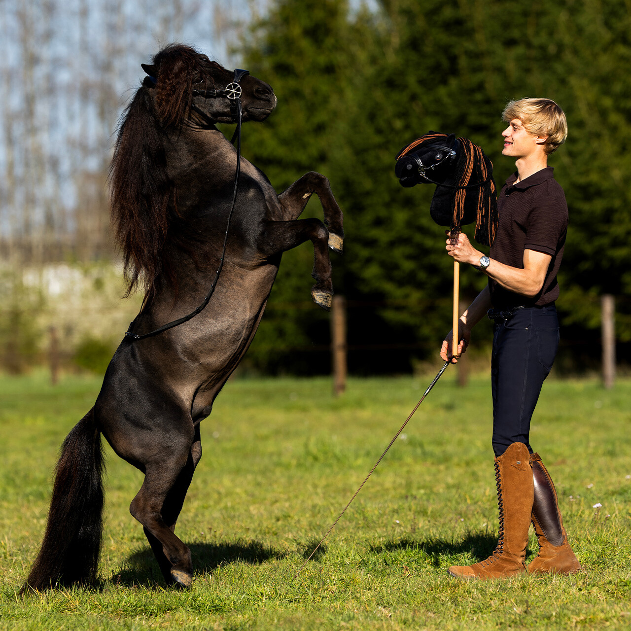 Nalanta Bitless bridle Hobby horse